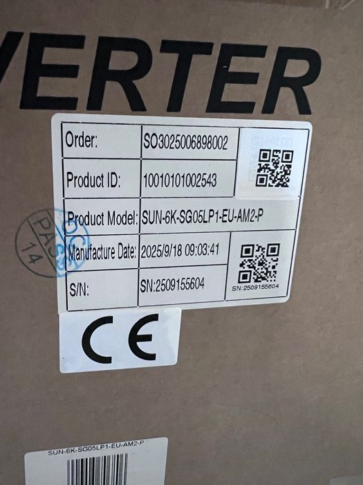 Гібридний інвертор DEYE SUN-6K-SG05LP1-EU 6 кВт | Оригінал | Wi-Fi