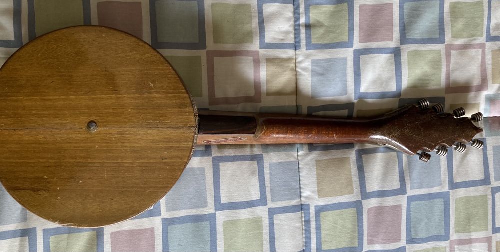 Banjo, antigo, de 8 cordas