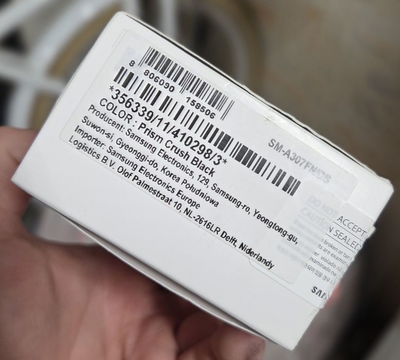 Pudełko, opakowanie Samsung Galaxy A30s