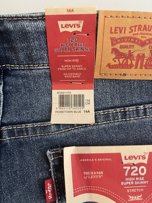 Нові джинси Levis на дівчинку, скінні