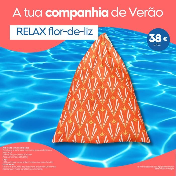 Almofadas de praia com enchimento