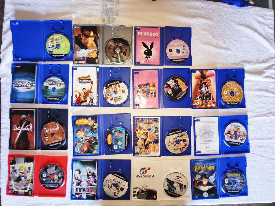 PlayStation 2 Fat Desbloqueada + 15 Jogos + Acessórios