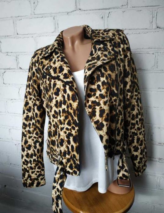 Куртка косуха жакет Esmara, леопардовий анімалістичний принт