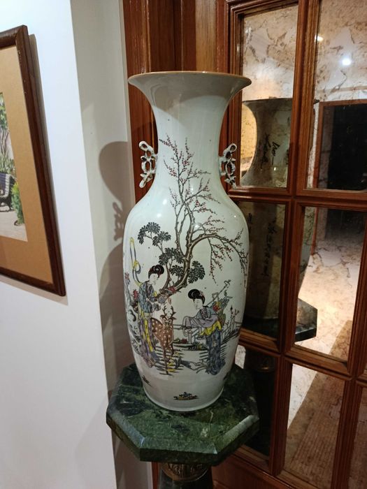 Jarrão Porcelana Chinesa Séc XIX 61 cm