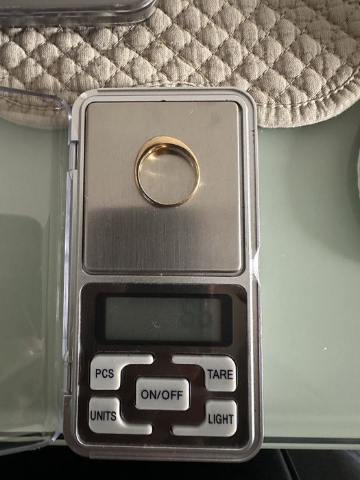 Anel ouro português 19,2k maciço com Diamante