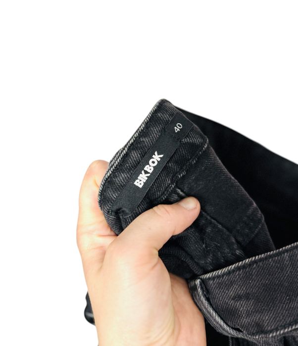 Spódnica jeansowa frayed hem A-line L