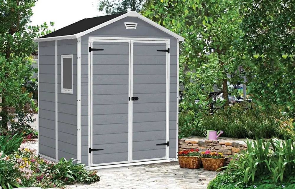 Садовый пластиковый домик KETER MANOR 6 × 5 DD 228615 В Наличии