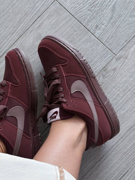 Кросівки Nike Dunk Low Retro PRM Burgundy Crush premium | Кроссовки Найк жіночі
