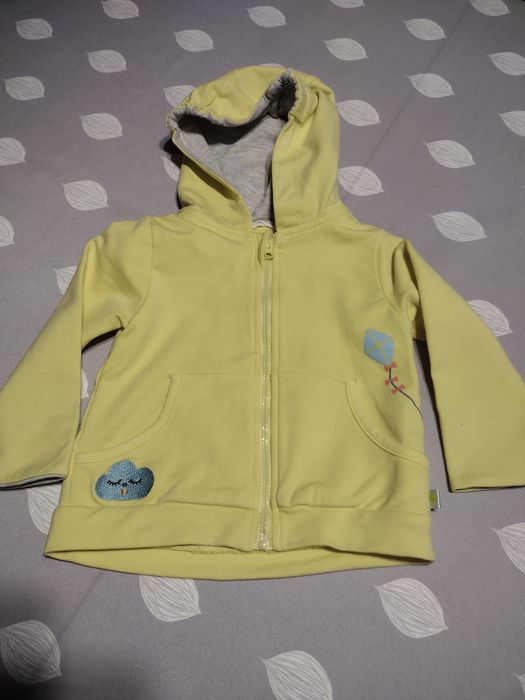 Żółta bluza dresowa Coccodrillo r. 68