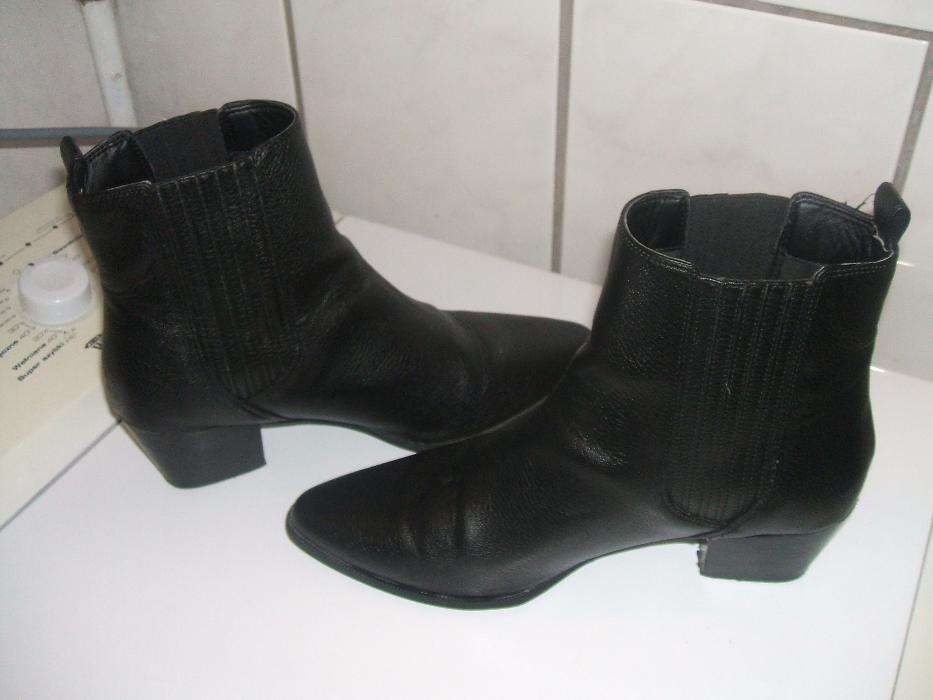 buty damskie 37 skórzane kozaki kowbojki