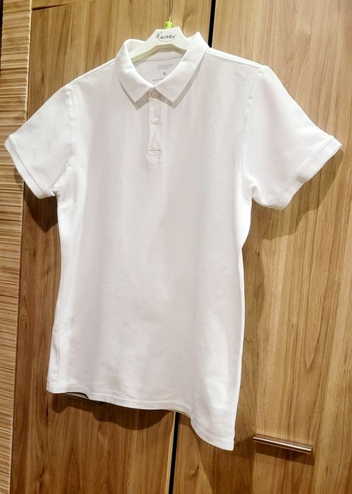 Koszulka męska polo biała 100% Bawełna Primark Rozm. M