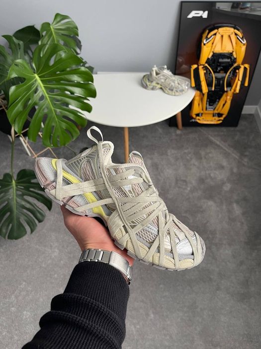 BALENCIAGA 3XL Extreme Lace Sneaker in Light Beige
