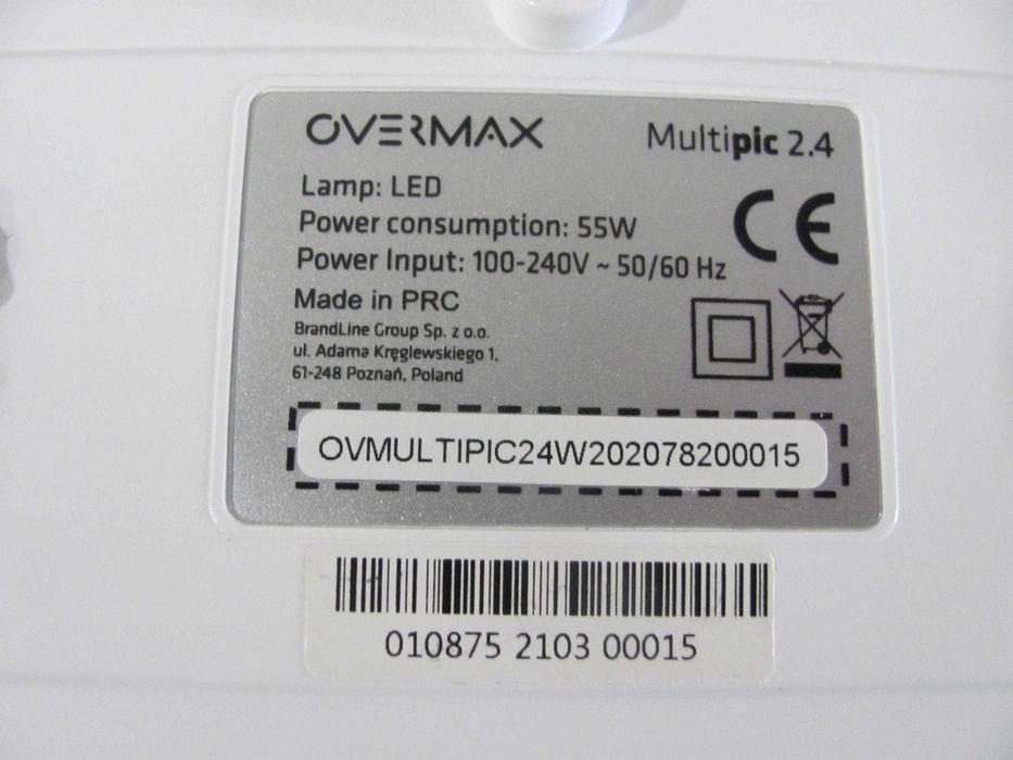 Rzutnik Projektor OVERMAX MULTIPIC 2.4 LED HD WIFI + Uchwyt