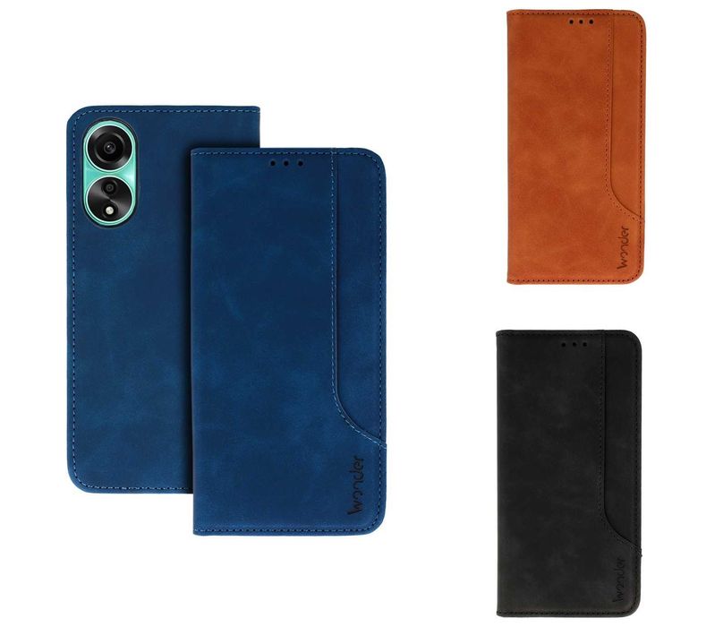Etui Kabura Book do Oppo A78 5G + Szkło Hartowane