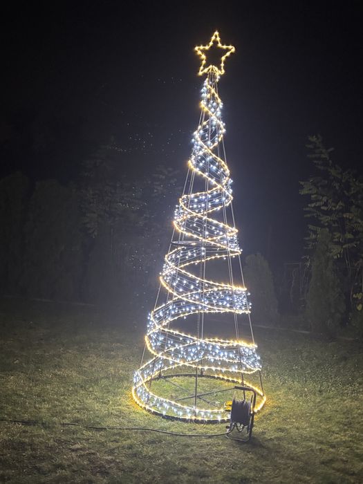 PROMOCJA!!! PROMOCJA! Choinka led 3d masywna konstrukcja metalowa