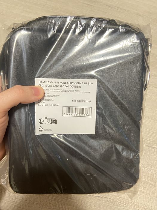 Шкіряна сумка Boss чоловіча crossbody