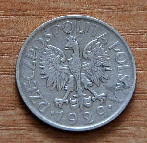 1 zł złoty 1929 w bardzo dobrym stanie