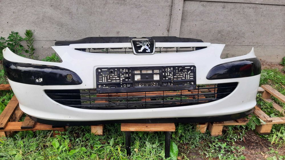 zderzak przedni peugeot 307 BIAŁY przód