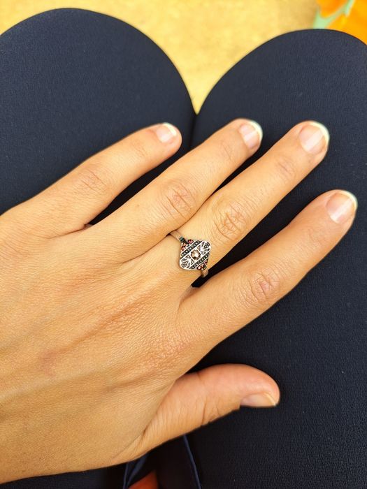 Conjunto 3 Anéis estilo étnico/boémico - Tamanho 16