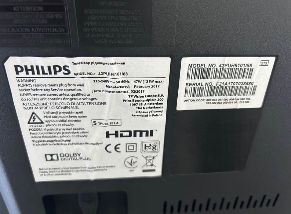 Smart tv Philips 43 polegadas