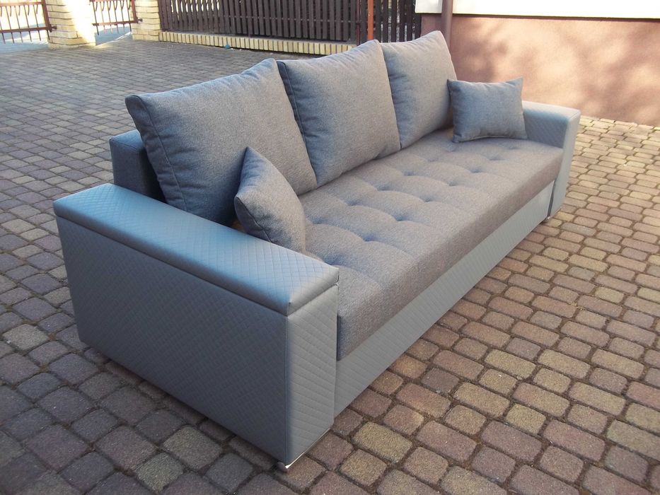 Kanapa/sofa-150 cm szerokie spanie/sprężyny bonell/pojemnik-producent