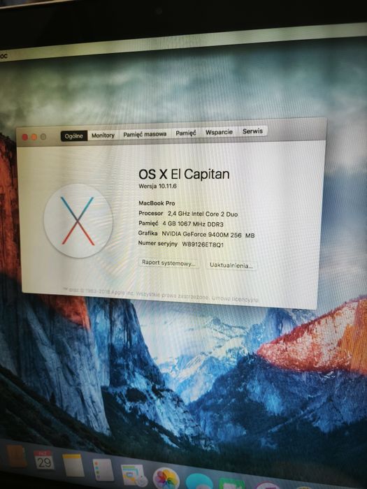 MacBook Pro 15.4 Apple model A1286