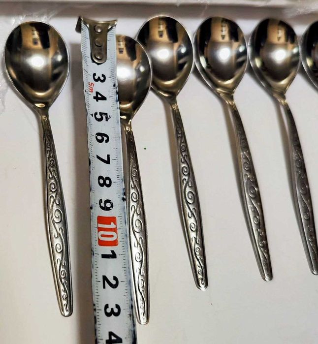 Ложки столовые чайные нержавейка весна вьюнок ссср.