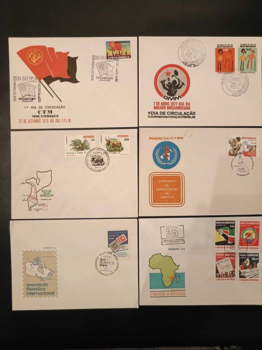 9 Envelopes de Moçambique 1976-79