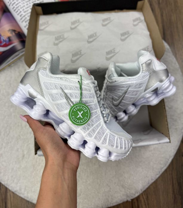 ХІТ! Nike Shox TL White 36 37 38 39 40 41 42 43 44 45 найк шокс ТЛ