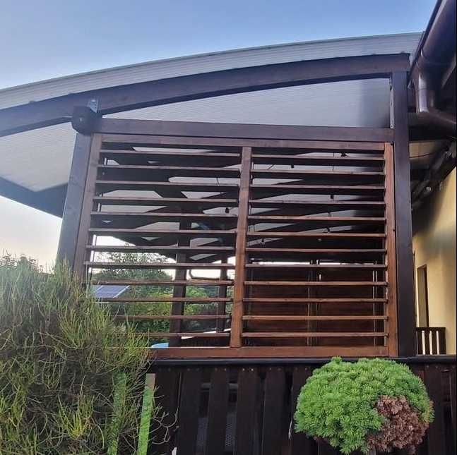 Żaluzje ogrodowe drewniane Shutters – panel na taras