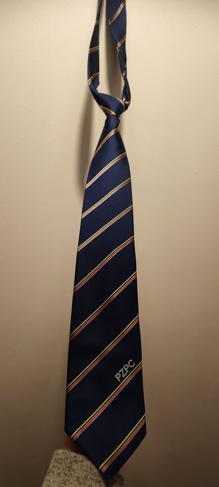 Krawat z logiem PZPC z czasów PRL