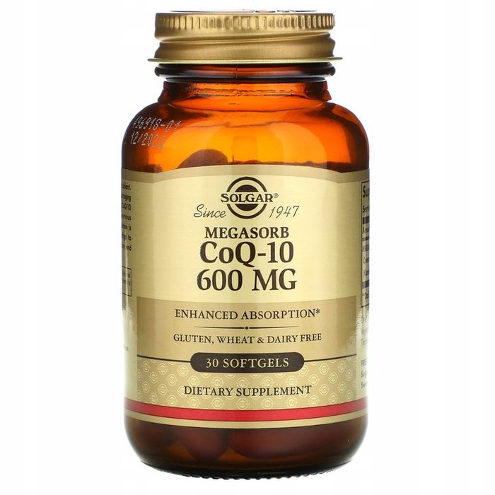solgar megasorb coq-10 600 mg - koenzym q10 600 mg (30 kaps.)