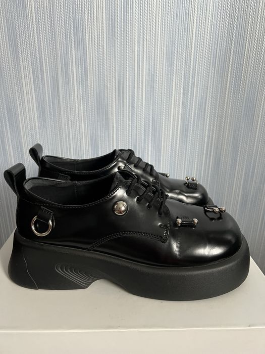 Шкіряні туфлі оксфорди, 35 розмір