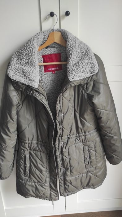 Kurtka zimowa damska, płaszcz 38 khaki