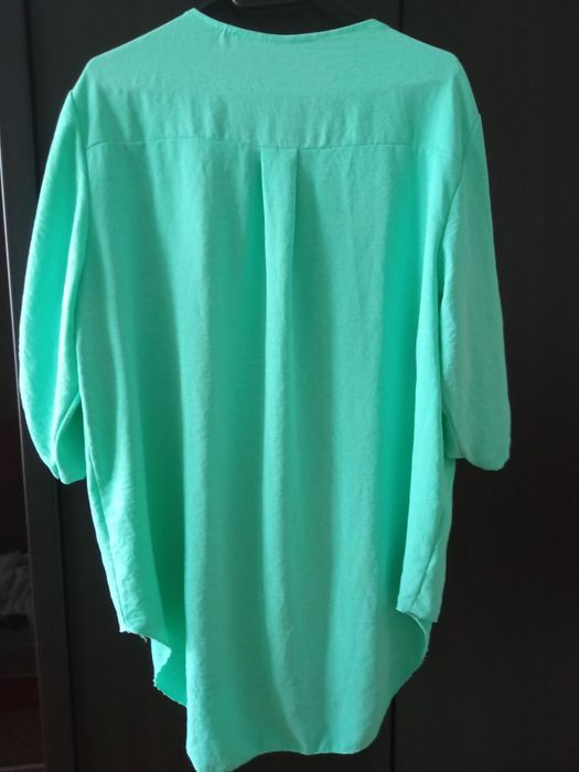 Turkusowa koszula damska