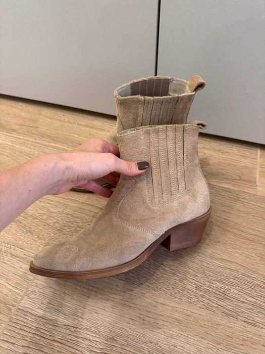 Замшеві козаки ковбойки Hello Store