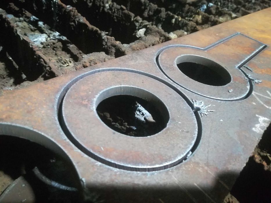 wypalanie cięcie blach plazma CNC