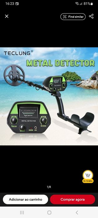 Detectores de mentais ouro cobre aço prata