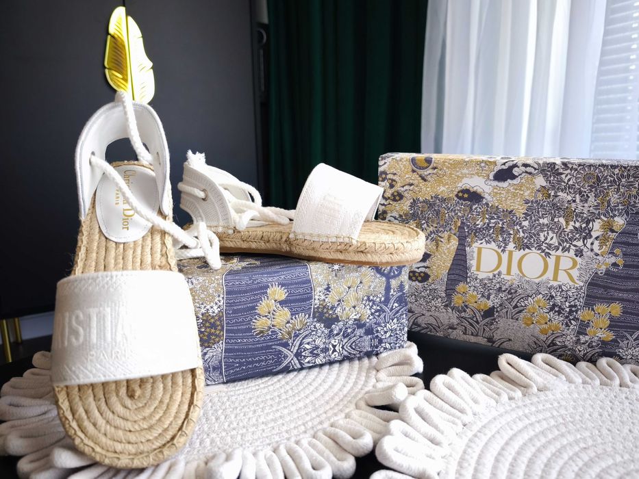 Espadryle Dior piekne stylowe ponad czasowe