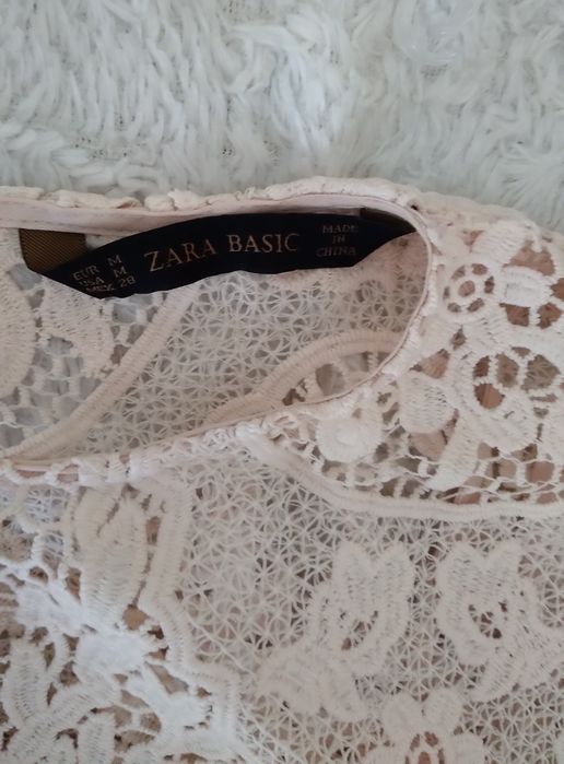 Ażurowa/koronkowa sukienka-Zara Basic