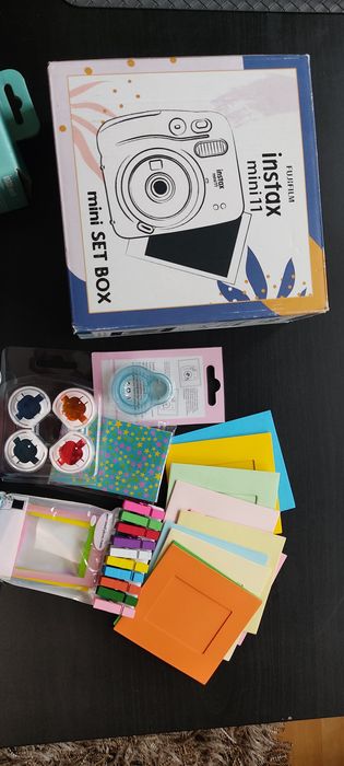 Instax mini 11 aparat natychmiastowy mega zestaw wkład akcesoria etui