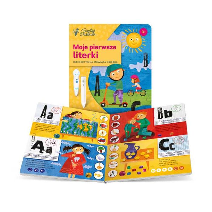 Czytaj z Albikiem Moje Pierwsze Literki Interaktywna Książka 3+