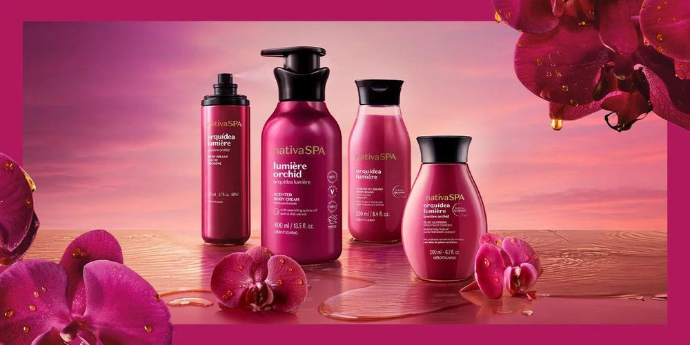 Conjunto 4 produtos orquídea lumier