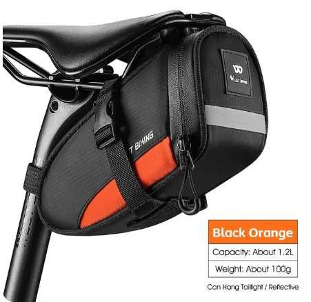 Torba rowerowa podsiodłowa wodoodporna MTB szosa gravel 1,2L