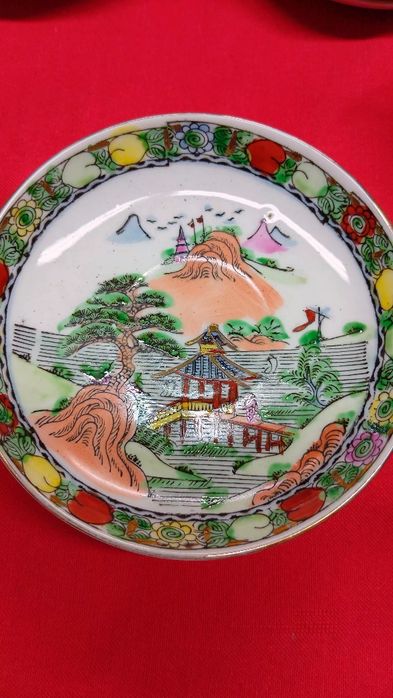 Serviço completo de café em porcelana de Macau