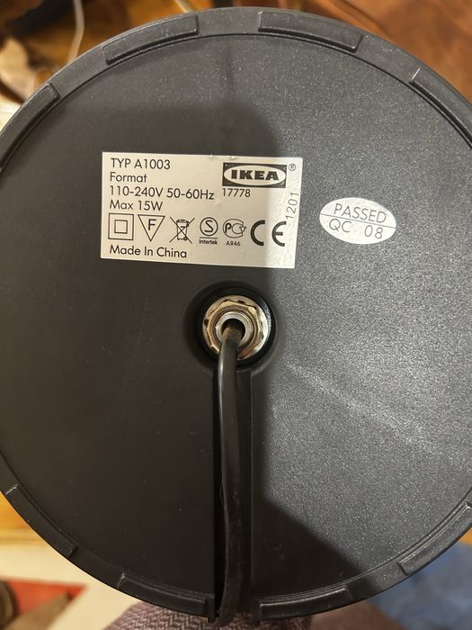 Вінтажні настільні лампи IKEA FORMAT (Нікель / Лофт / Модерн)