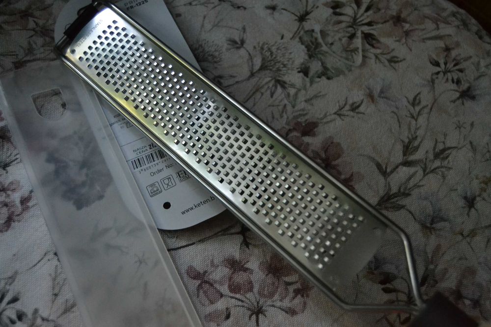 Tarka długa drobna stal nierdzewna Acid etching grater Luigi Ferrero