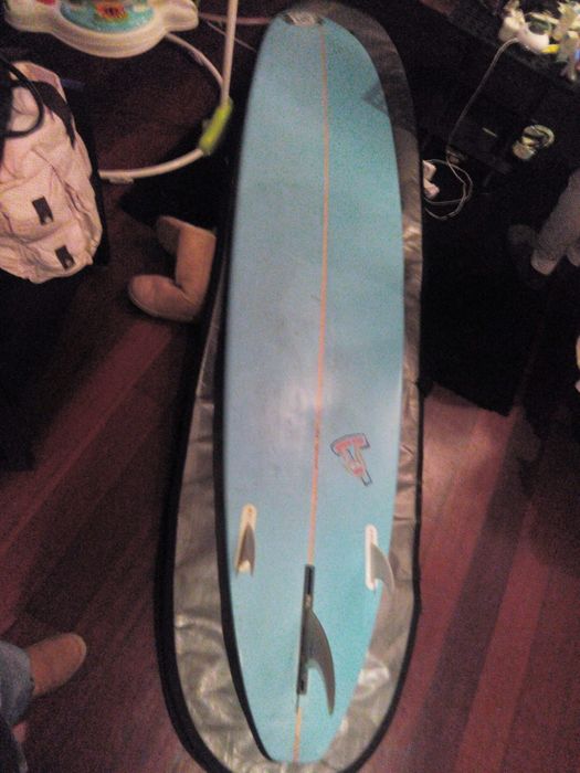 Vendo prancha Longboard Lufi 9.1 + Capa + Quilhas