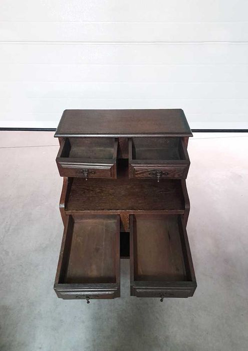 Móvel Madeira Maciça 4 Gavetas Apoio Escrevaninha