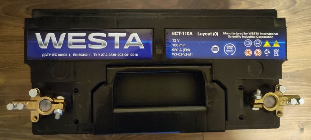Акумулятор 110Ah  Westa 6CT (EFB) 12v